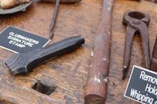 c.1890 Golf Clubmaker's Multi-Level & Multi-Function Wood Bench w/Equipment, Tools & Materials