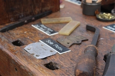 c.1890 Golf Clubmaker's Multi-Level & Multi-Function Wood Bench w/Equipment, Tools & Materials