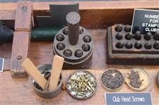 c.1890 Golf Clubmaker's Multi-Level & Multi-Function Wood Bench w/Equipment, Tools & Materials