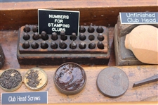 c.1890 Golf Clubmaker's Multi-Level & Multi-Function Wood Bench w/Equipment, Tools & Materials