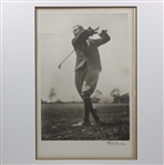 Harry Vardon Signed Large Format Circa 1905 George Beldam Photogravure - Framed JSA ALOA