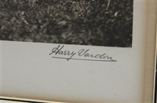 Harry Vardon Signed Large Format Circa 1905 George Beldam Photogravure - Framed JSA ALOA
