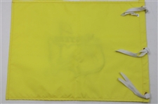 Big 3' Palmer, Nicklaus & Player Signed Undated Masters Embroidered Flag JSA ALOA