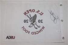 Bryson DeChambeau Signed 2020 US Open at Winged Foot Embroidered Flag JSA ALOA