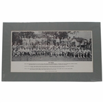 1935 Masters Tournament Field Poster - Matted