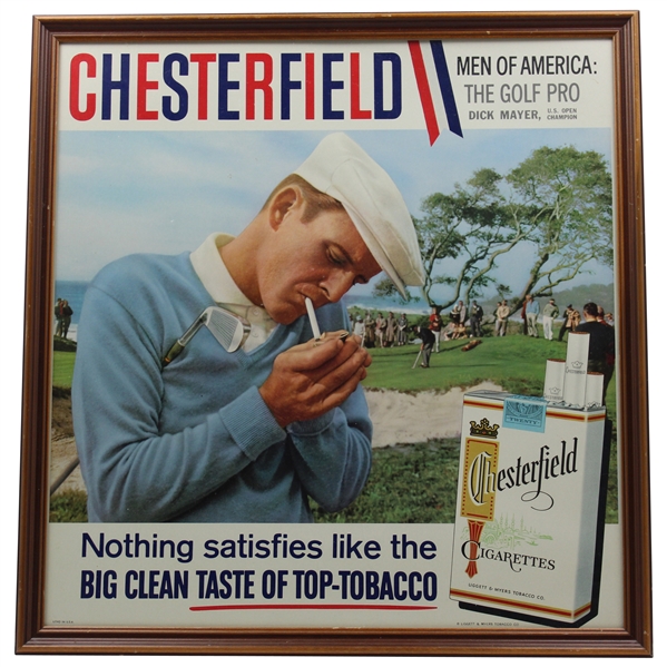 Dick Mayer US Open Champion Chesterfield Broadside - Framed