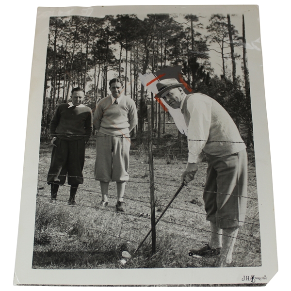 1930 Chick Evans Pan American American Amateur Golf Tournament J.H. Coquille Photo - Feb. 7th
