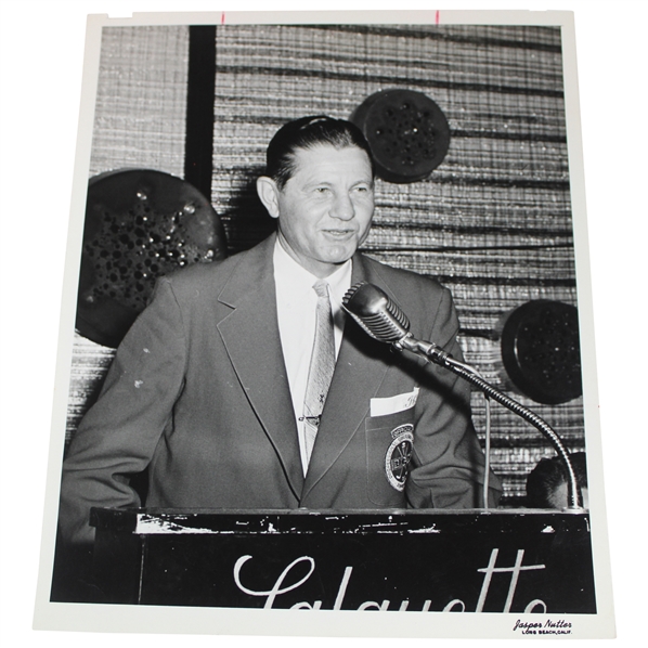 1958 Horton Smith President of the PGA Speaking Original Jasper Nutter Photo