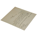 JH Taylor Signed 1943 Handwritten Letter w/ Harry Vardon Content - June 14th JSA ALOA