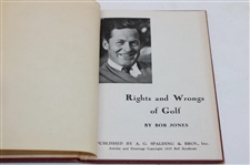 1935 Red Cover 'Rights & Wrongs of Golf' by Bobby Jones