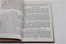 1935 Red Cover 'Rights & Wrongs of Golf' by Bobby Jones