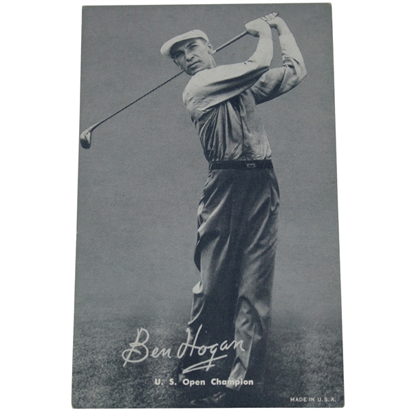 1948-49 Ben Hogan Rookie Card - Sports Exhibit Champions - Front Notes 48 U.S. Open Win
