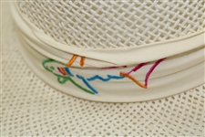 Greg Norman's Personal New Shark Logo Tan Straw Gambler Hat - Unworn
