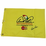 Arnold Palmer Signed Arnold Palmer Invitational Yellow Embroidered Flag JSA ALOA