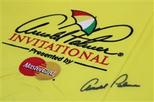 Arnold Palmer Signed Arnold Palmer Invitational Yellow Embroidered Flag JSA ALOA