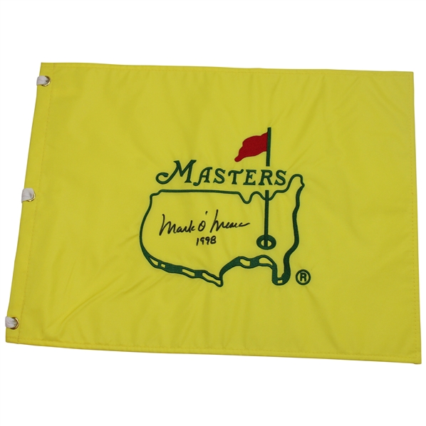 Mark OMeara Signed Undated Masters Embroidered Flag w/1998 JSA ALOA