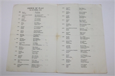 1958 World Amateur Championship at St. Andrews Pairing Sheet & Eisenhower Trophy Booklet