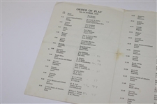 1958 World Amateur Championship at St. Andrews Pairing Sheet & Eisenhower Trophy Booklet