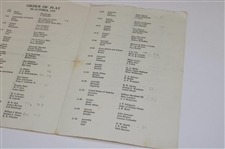 1958 World Amateur Championship at St. Andrews Pairing Sheet & Eisenhower Trophy Booklet
