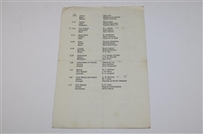 1958 World Amateur Championship at St. Andrews Pairing Sheet & Eisenhower Trophy Booklet
