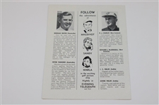 1958 World Amateur Championship at St. Andrews Pairing Sheet & Eisenhower Trophy Booklet