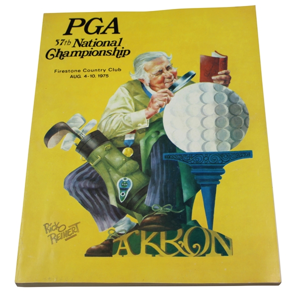 1975 PGA Championship at Firestone Country Club Official Program - Jack Nicklaus Winner