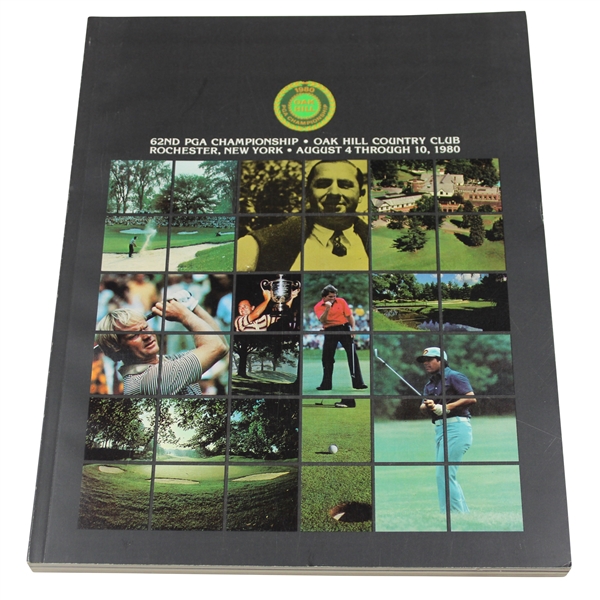1980 PGA Championship at Oak Hill Official Program - Jack Nicklaus Win