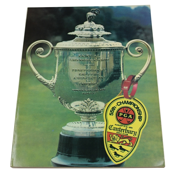 1973 PGA Championship at Canterbury Golf Club Official Program - Jack Nicklaus Winner
