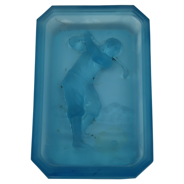 Heinrich Hoffman - Bobby Jones 1920-30s Art Deco Blue Cobalt Glass Dish Top