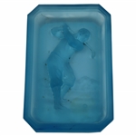 Heinrich Hoffman - Bobby Jones 1920-30s Art Deco Blue Cobalt Glass Dish Top
