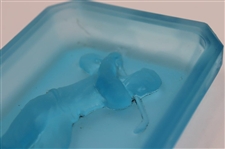 Heinrich Hoffman - Bobby Jones 1920-30's Art Deco Blue Cobalt Glass Dish Top