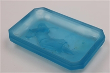 Heinrich Hoffman - Bobby Jones 1920-30's Art Deco Blue Cobalt Glass Dish Top