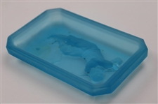 Heinrich Hoffman - Bobby Jones 1920-30's Art Deco Blue Cobalt Glass Dish Top
