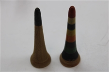 c.Late 1800's Miniature Parlor Table Croquet Set in Pine Box - Hutchin & Noyes & Co.