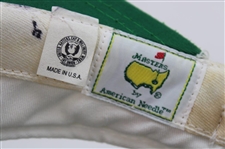 Seve & Twenty (20) Champs Signed Masters Tournament Visor JSA ALOA