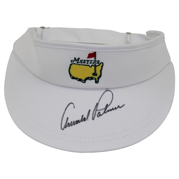 Arnold Palmer Signed Masters Tournament Visor JSA ALOA