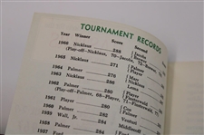 Gay Brewer Signed 1967 Masters Tournament Spectator Guide JSA ALOA