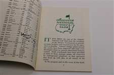 Gay Brewer Signed 1967 Masters Tournament Spectator Guide JSA ALOA