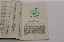 Gary Player Signed 1978 Masters Tournament Spectator Guide JSA ALOA