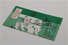 Sandy Lyle Signed 1988 Masters Tournament Spectator Guide JSA ALOA