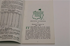 Sandy Lyle Signed 1988 Masters Tournament Spectator Guide JSA ALOA