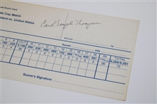 Carol Semple Thompson Signed 1994 Curtis Cup at The Honors Course Official Scorecard JSA ALOA