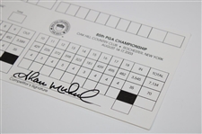 Shaun Micheel Signed 2003 PGA Championship at Oak Hill Official Scorecard JSA ALOA