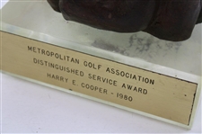 Harry E. Cooper's 1980 Metropolitan Golf Association Distinguished Service Award