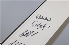 Gary Player & 2005 Presidents Cup International Team Signed Matted Cutout JSA ALOA