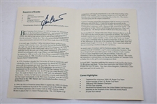 Ben Crenshaw Signed 2006 Ben Crenshaw Golf Clinic at Gordon Lakes GC Pamphlet JSA ALOA