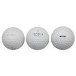 Three (3) Personal John Elway Maxfli 7 Woody Logo Golf Balls w/Box