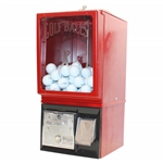 Classic Victor Red Golf Ball Dispenser Machine w/Key