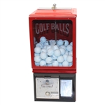 Classic Victor Red Golf Ball Dispenser Machine w/Key