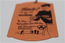 1954 US Open at Baltusrol GC Friday Ticket w/Original String - Ed Furgol Winner